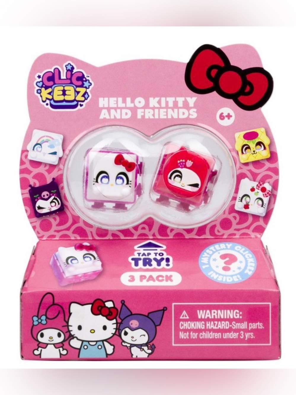 Hello Kitty and Friends Clickeez 3 Pack Mystery Clicker Fidget Toy Sanrio NEW